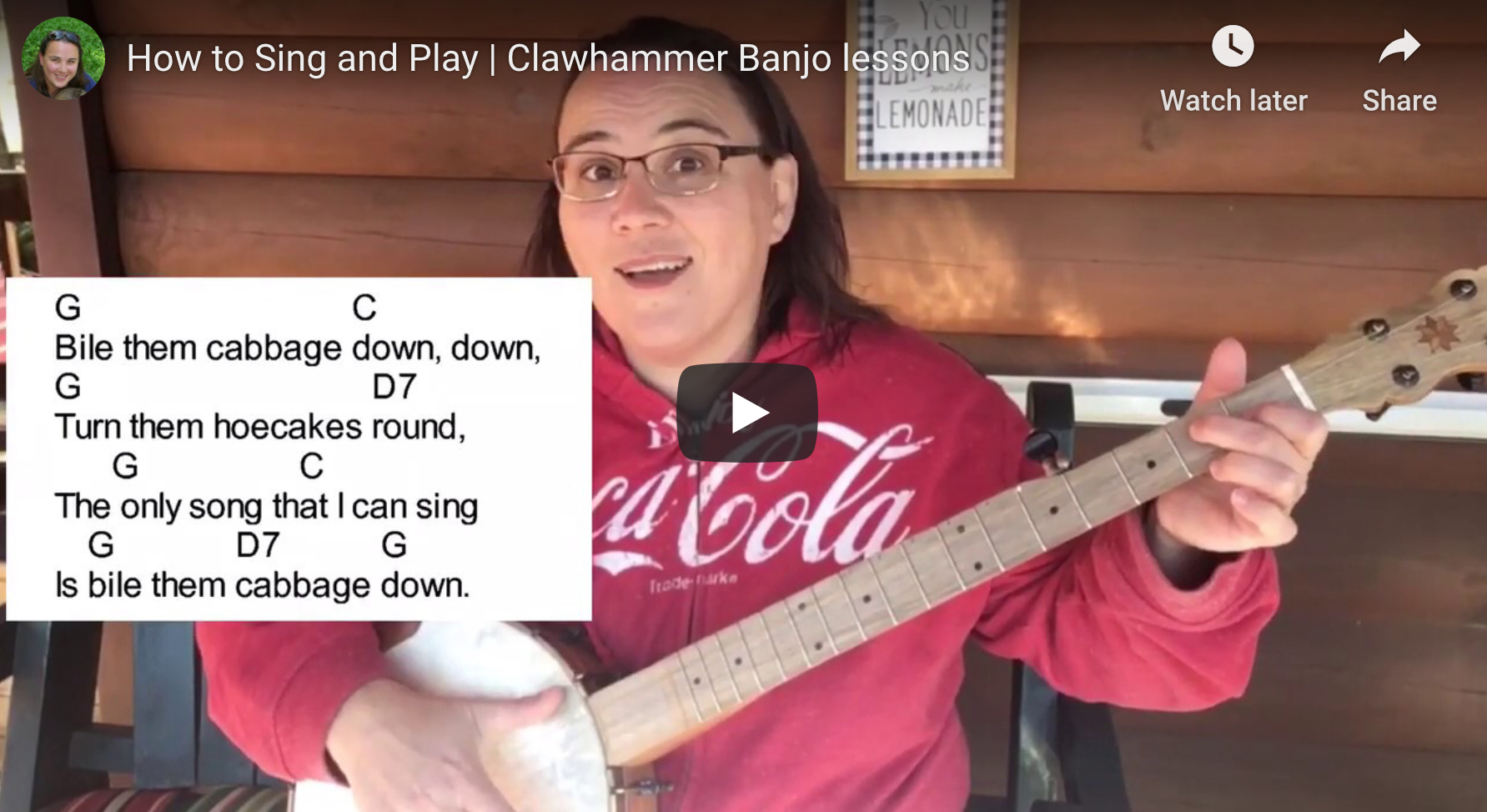 How To Sing and Play Banjo