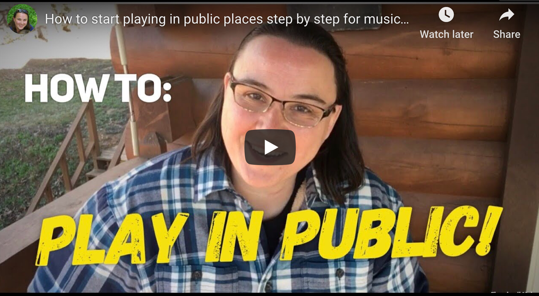 How To Start Playing In Public