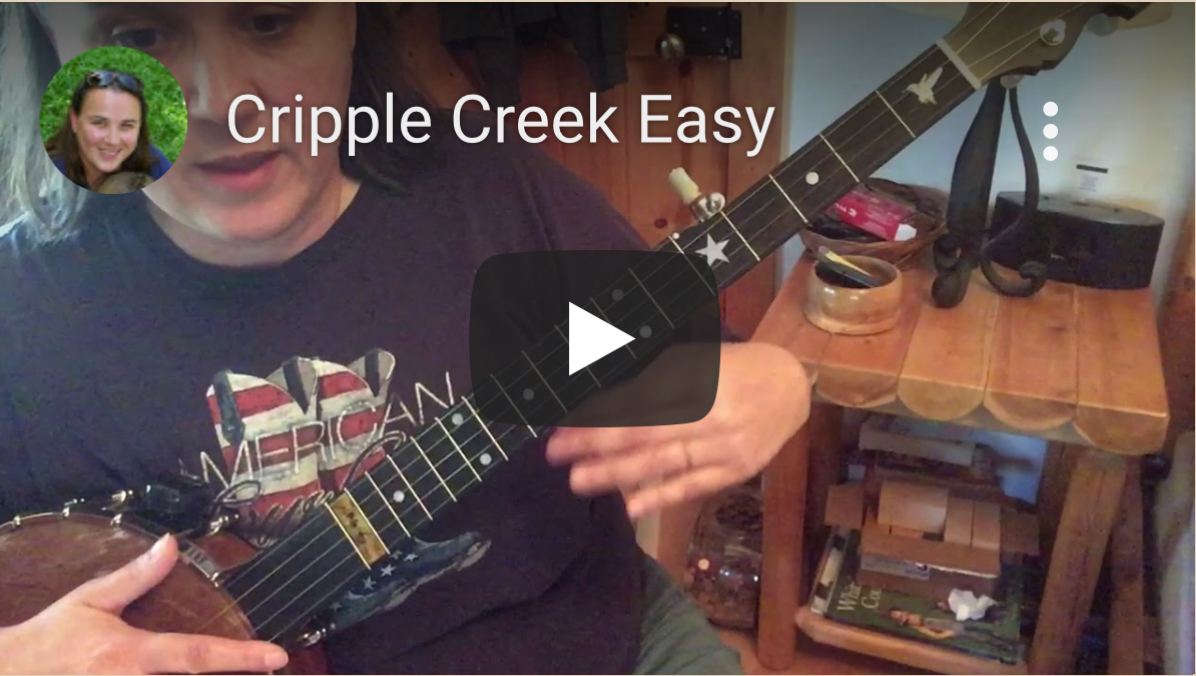 Cripple Creek 1- note by note banjo