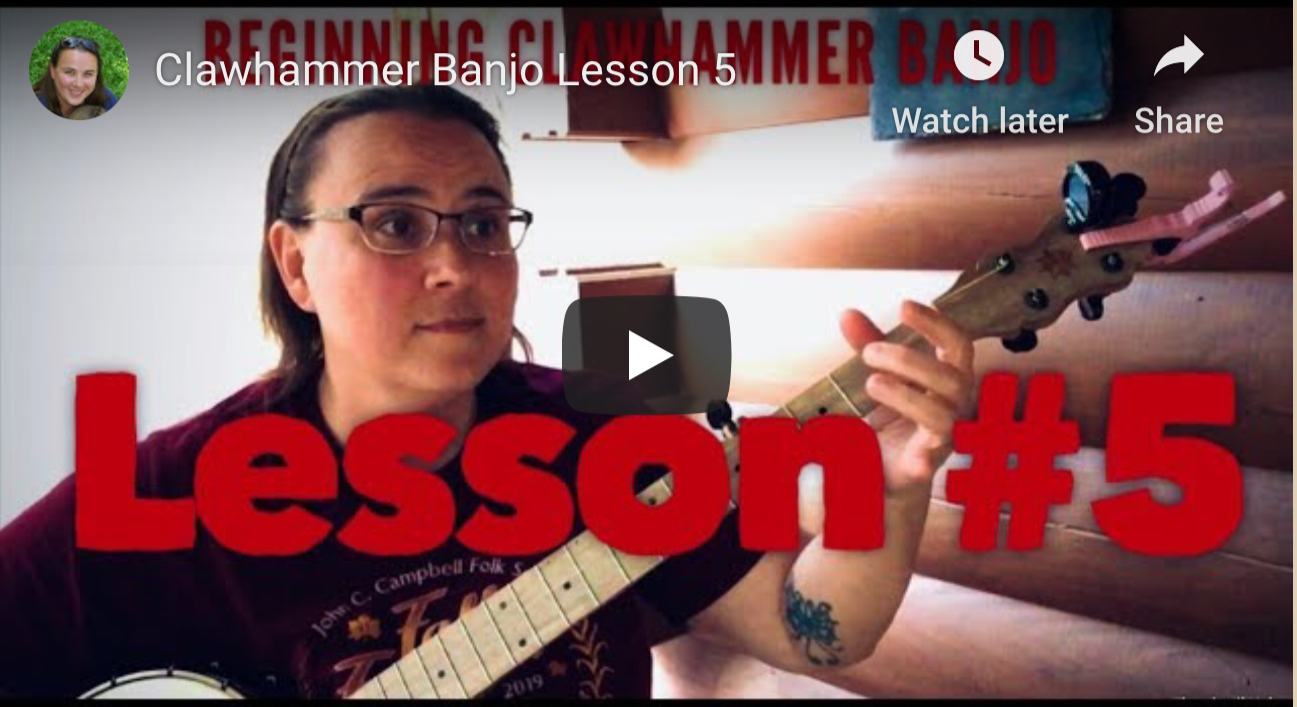 006 Clawhammer Banjo Lesson 5