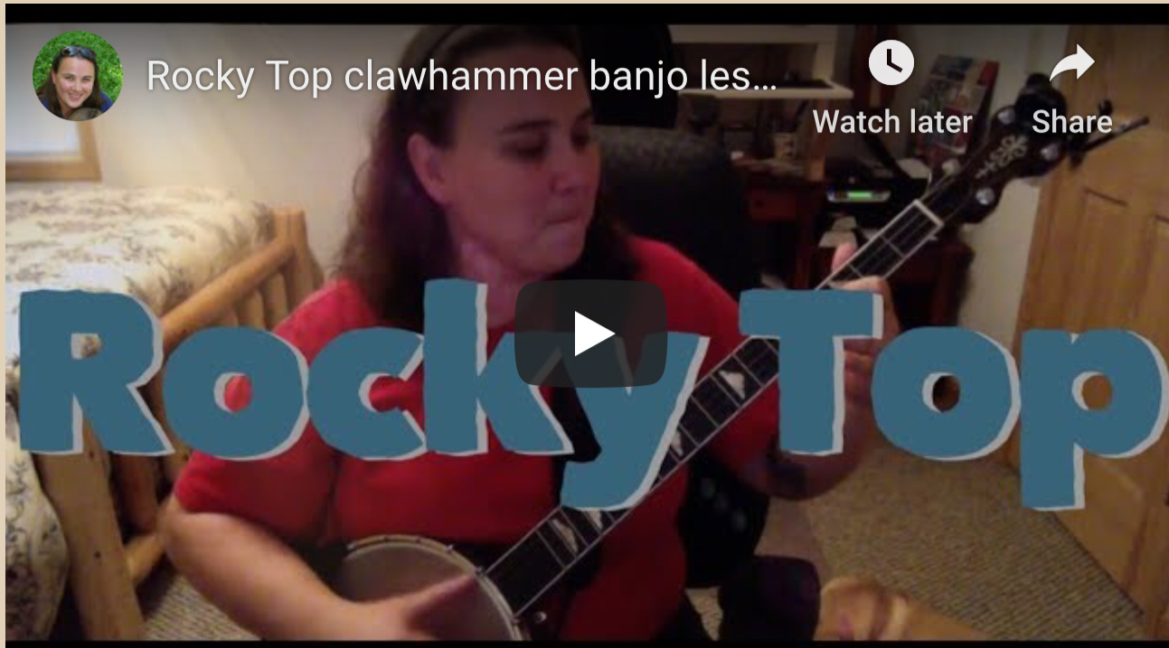 Rocky Top banjo lesson