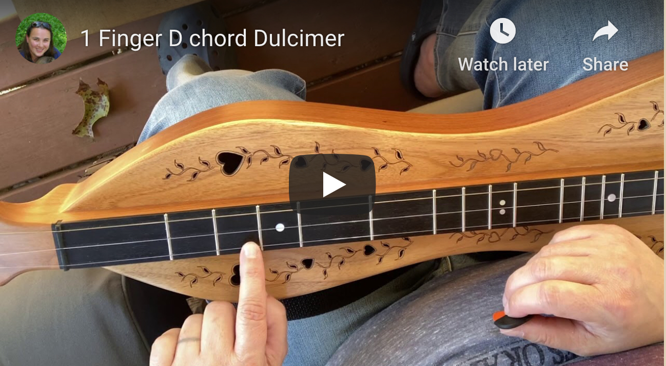 1 Finger D Chord Dulcimer – Beginner