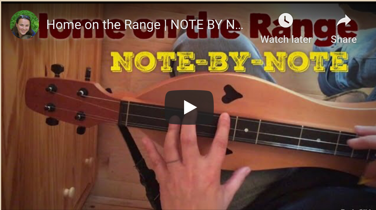 Home On The Range Note By Note Dulcimer