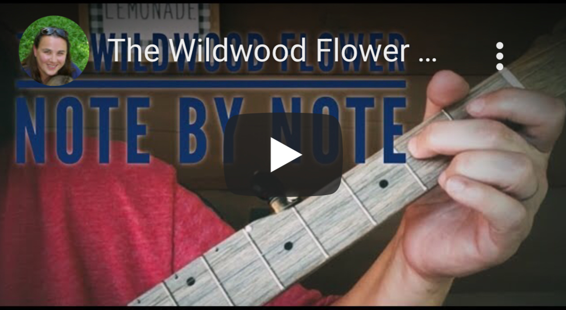 Wildwood Flower 2 note-by-note banjo lesson – Intermediate