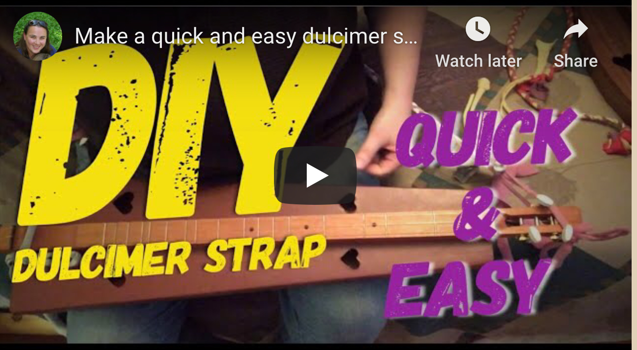 DIY dulcimer strap – quick and easy