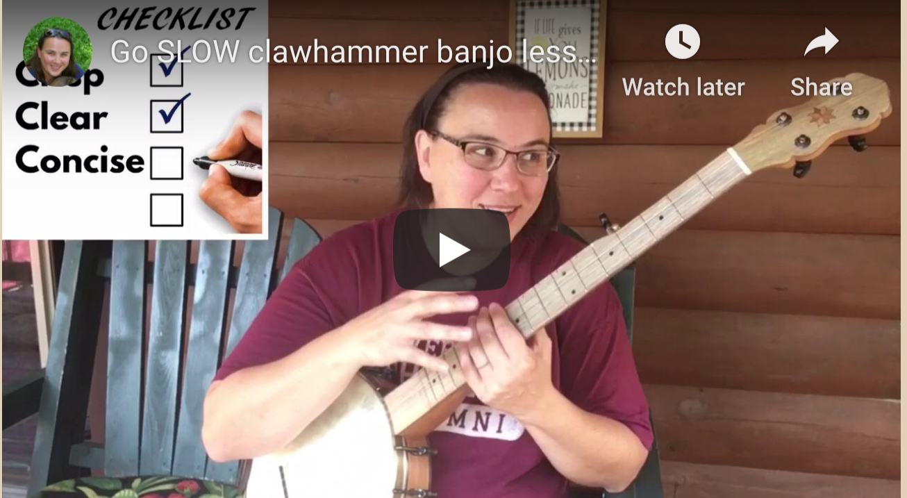Go Slow – why to do it and how to do it! Banjo