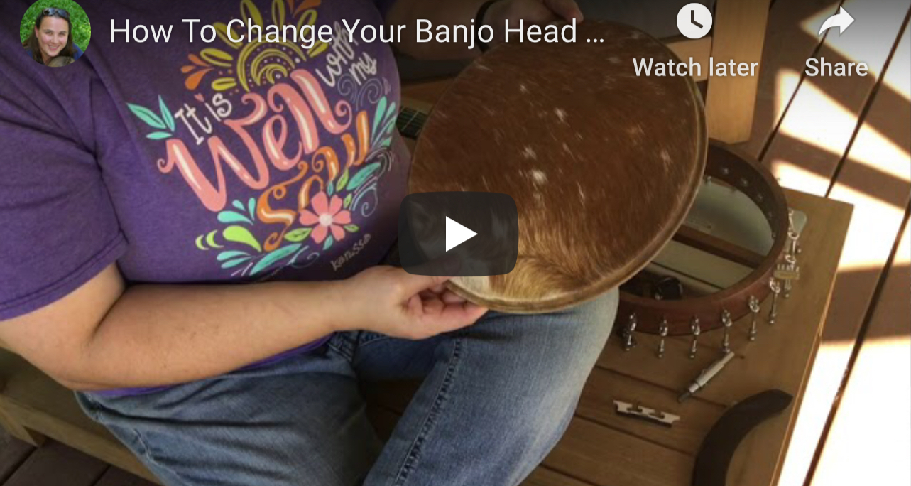 Step-by-step how to change your banjo head