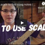 Using the G scale to find song notes