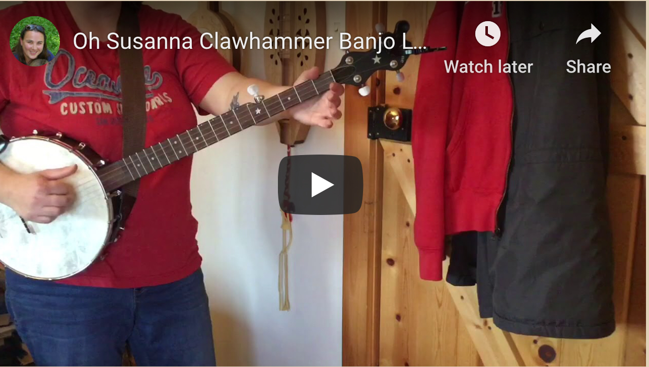 Oh Susanna Clawhammer Banjo