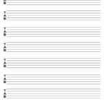 Blank Tab Sheet Banjo