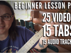 Beginning Clawhammer banjo LESSONS PACK 1