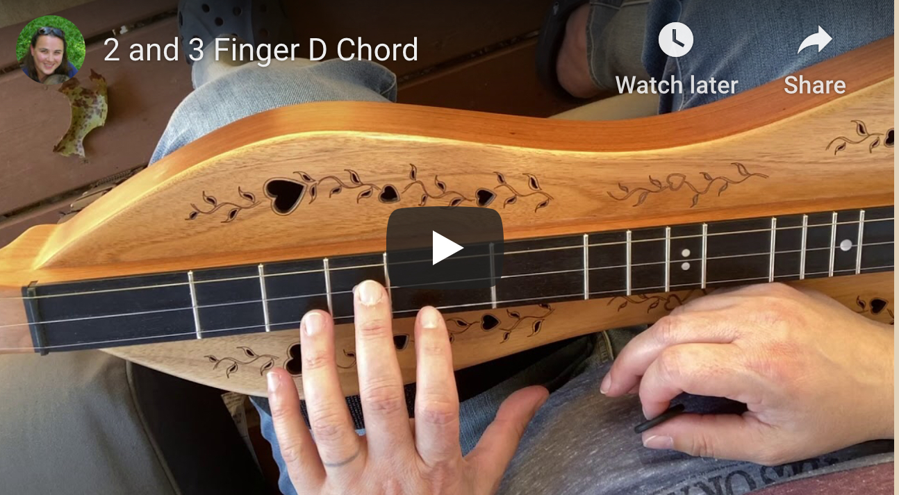 2 & 3 Finger D Chord Dulcimer