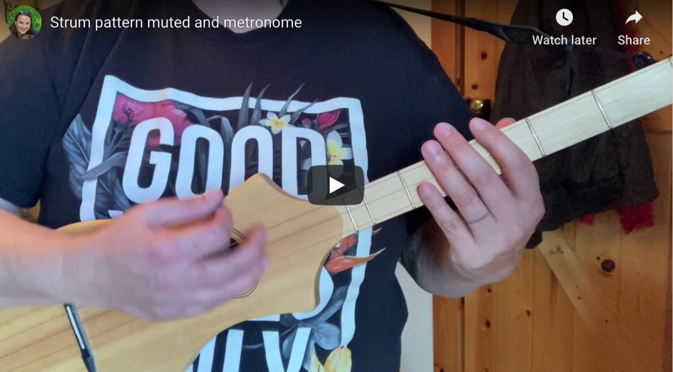 Merlin Strumming Pattern #1 & metronome – beginner course