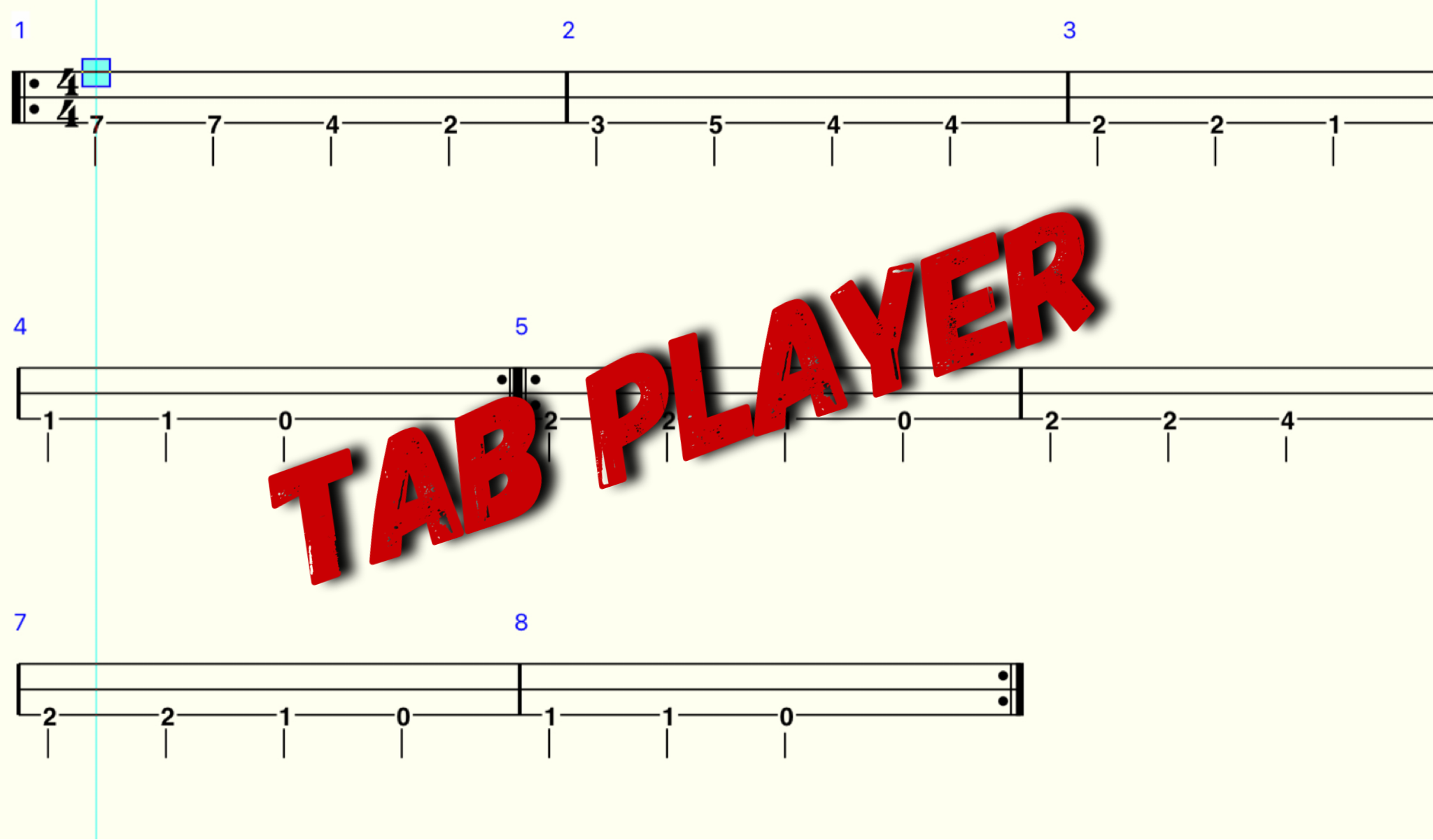Cripple Creek -Dulcimer – Melody Notes Tab and Tab Player lesson (easy)