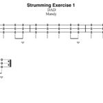 Dulcimer – Strumming Exercise 1 (early beginners)