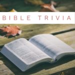 Bible Trivia – Thought Provoking – Something New