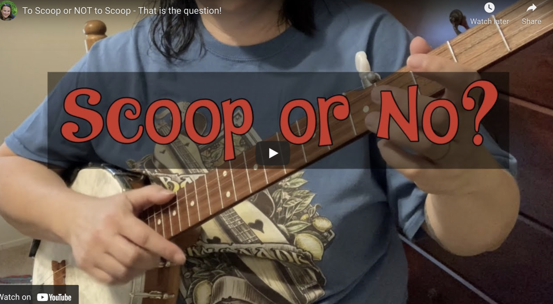To Scoop or Not to Scoop – THAT is the question!  Clawhammer with sound samples