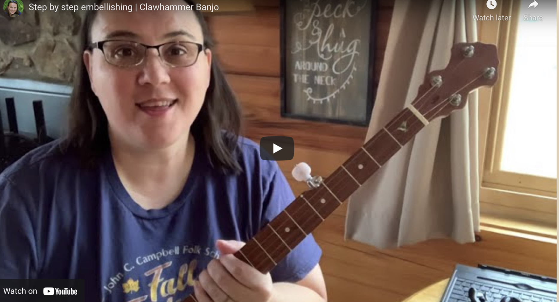 Embellishing a simple melody – Clawhammer Banjo