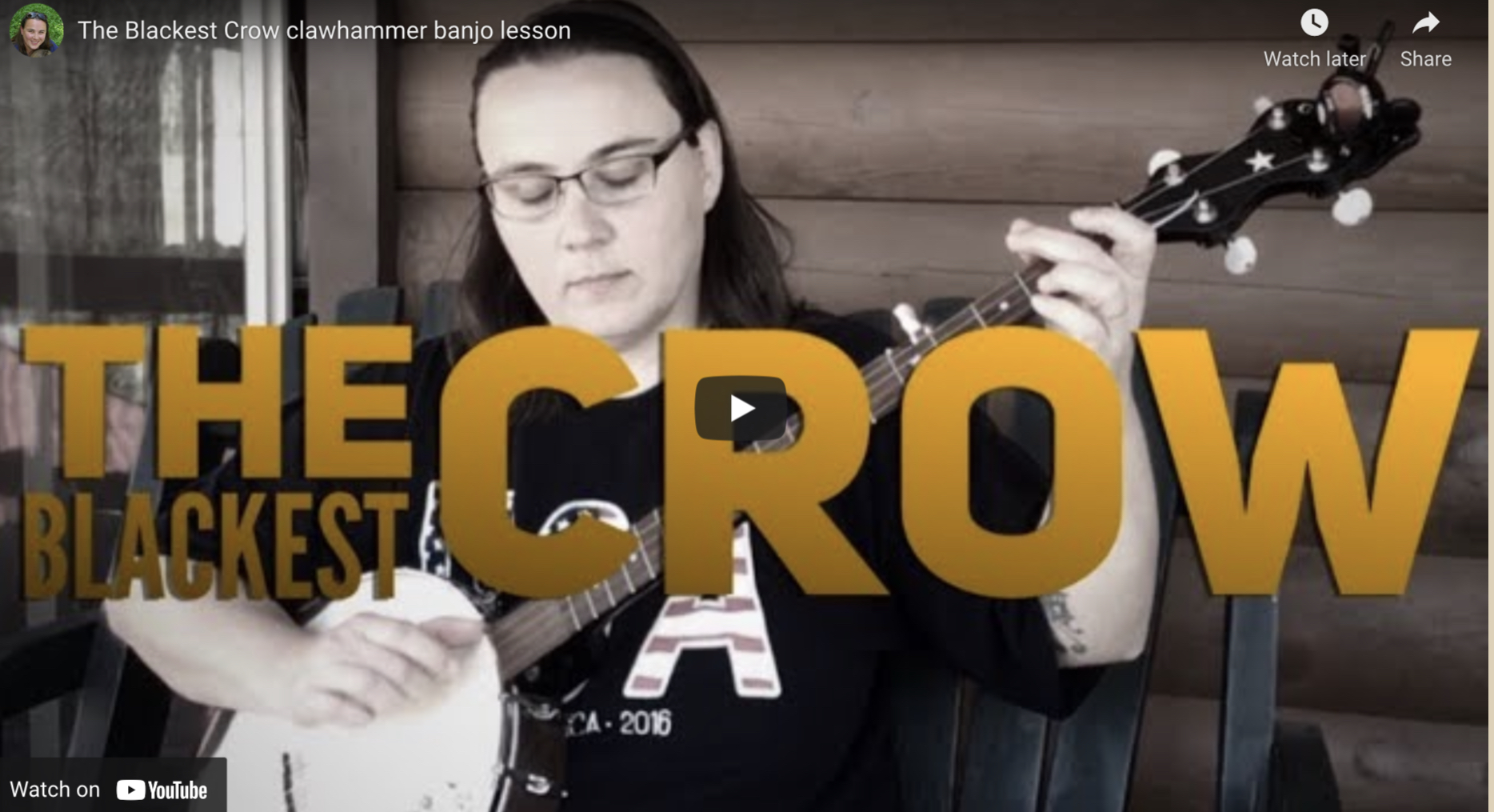 The Blackest Crow – Clawhammer Banjo