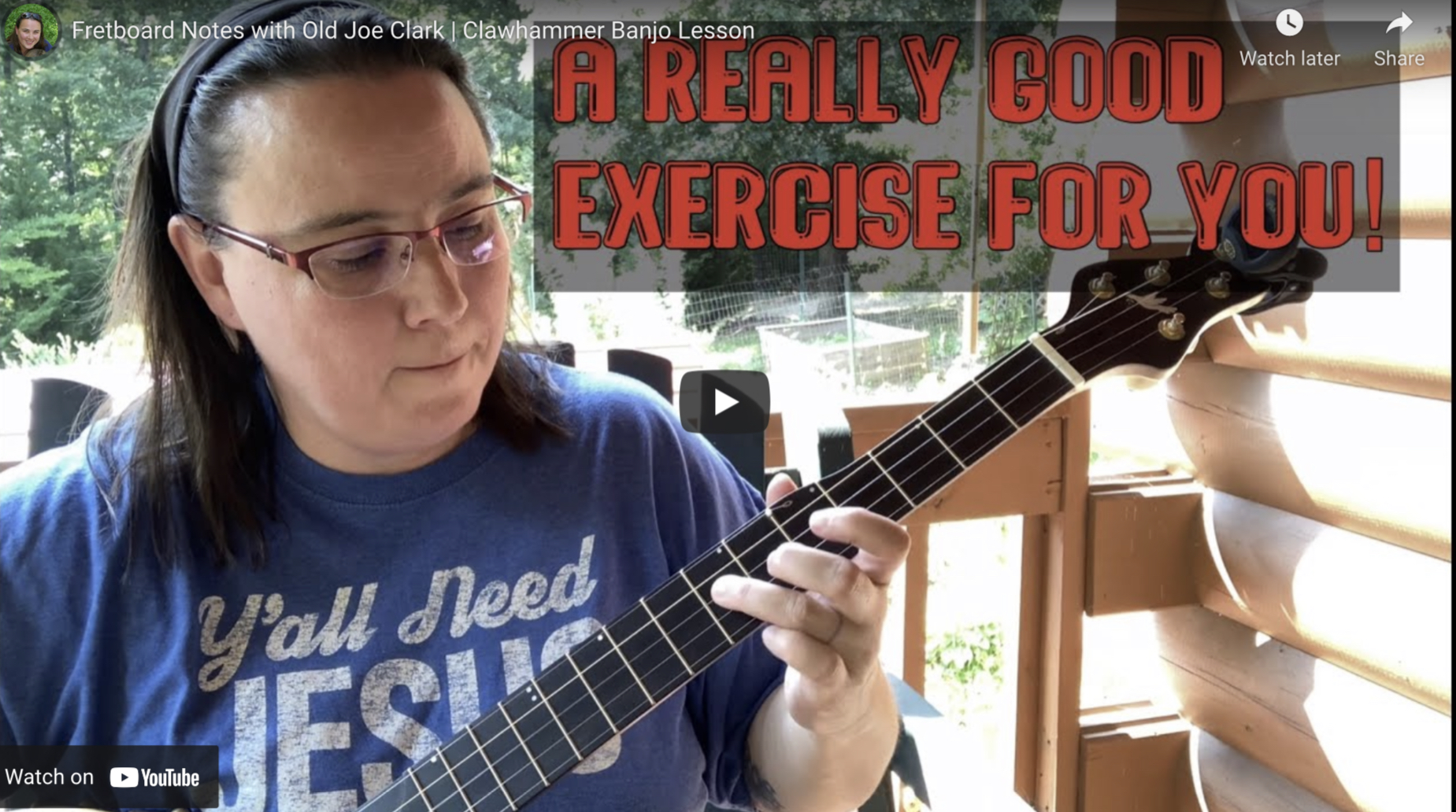Fretboard Notes Exercise – Clawhammer Banjo Intermediate